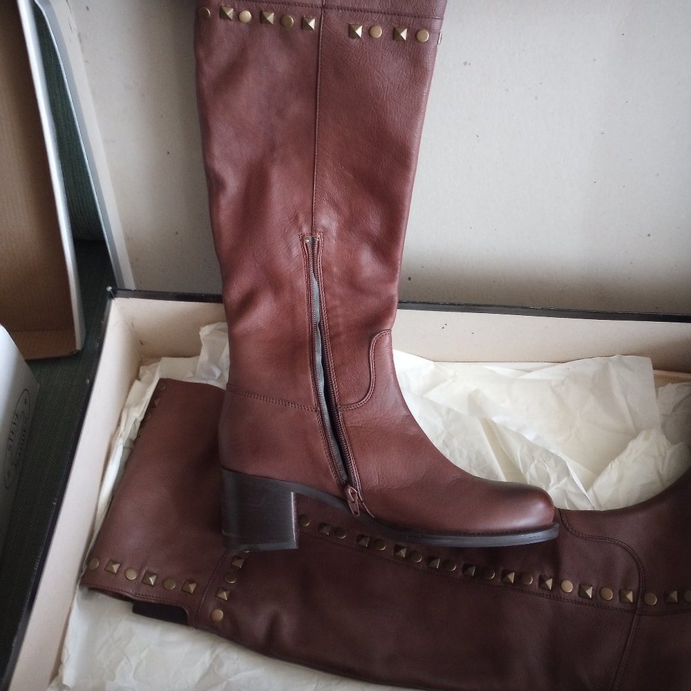 Browns Leather Boots with Studs